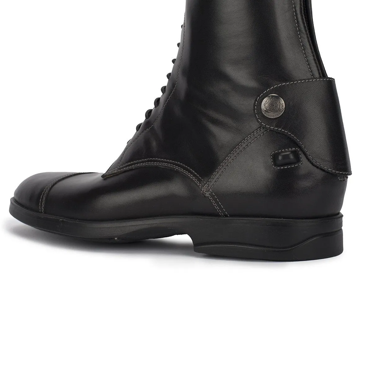 LEONARDO Standard riding boot in black calfskin [34 - 39]