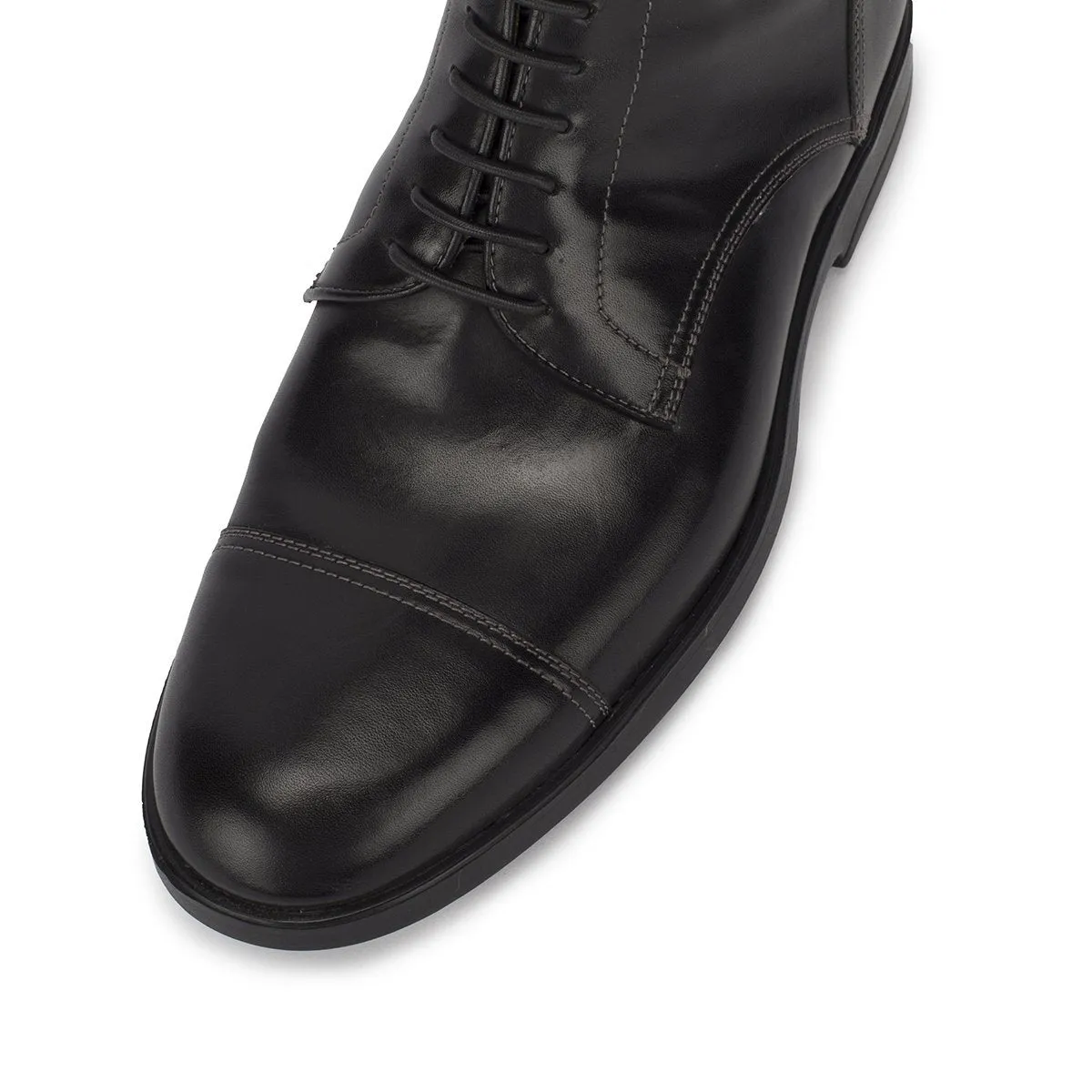 LEONARDO Standard riding boot in black calfskin [34 - 39]