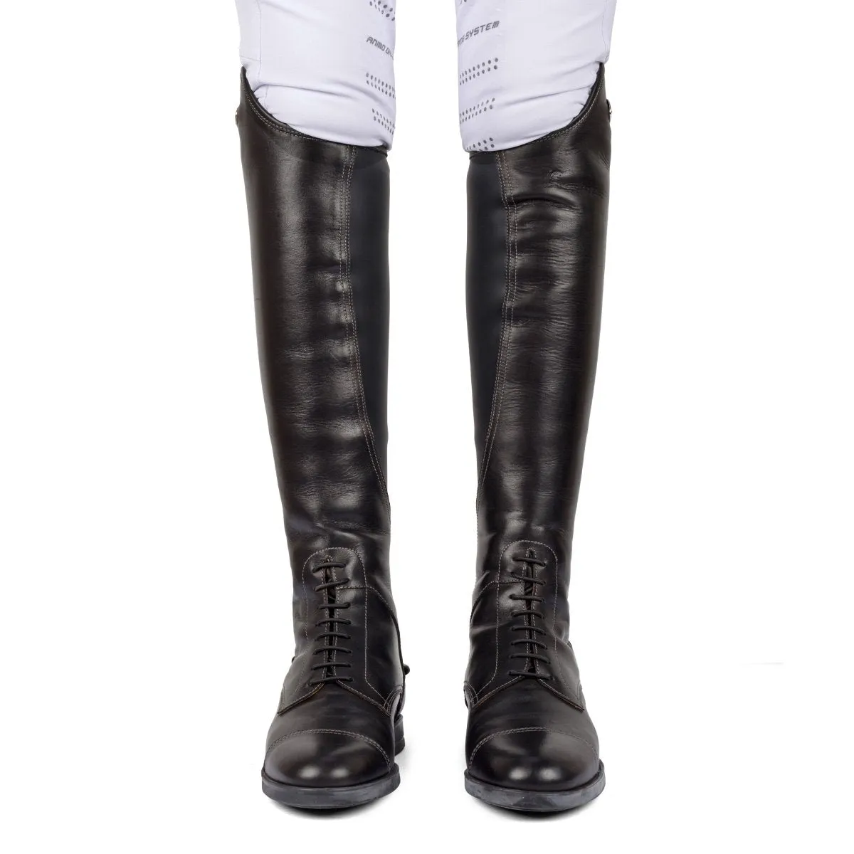 LEONARDO Standard riding boot in black calfskin [34 - 39]