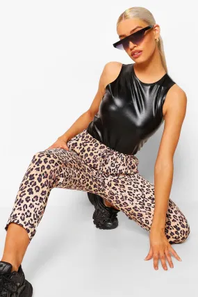 Leopard Woven Joggers