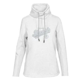 Levelwear Dallas Mavericks Women's Cream Loop Sweep Pullover Sweatshirt