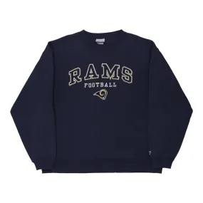 Los Angeles Rams Reebok NFL Sweatshirt - Large Navy Cotton Blend