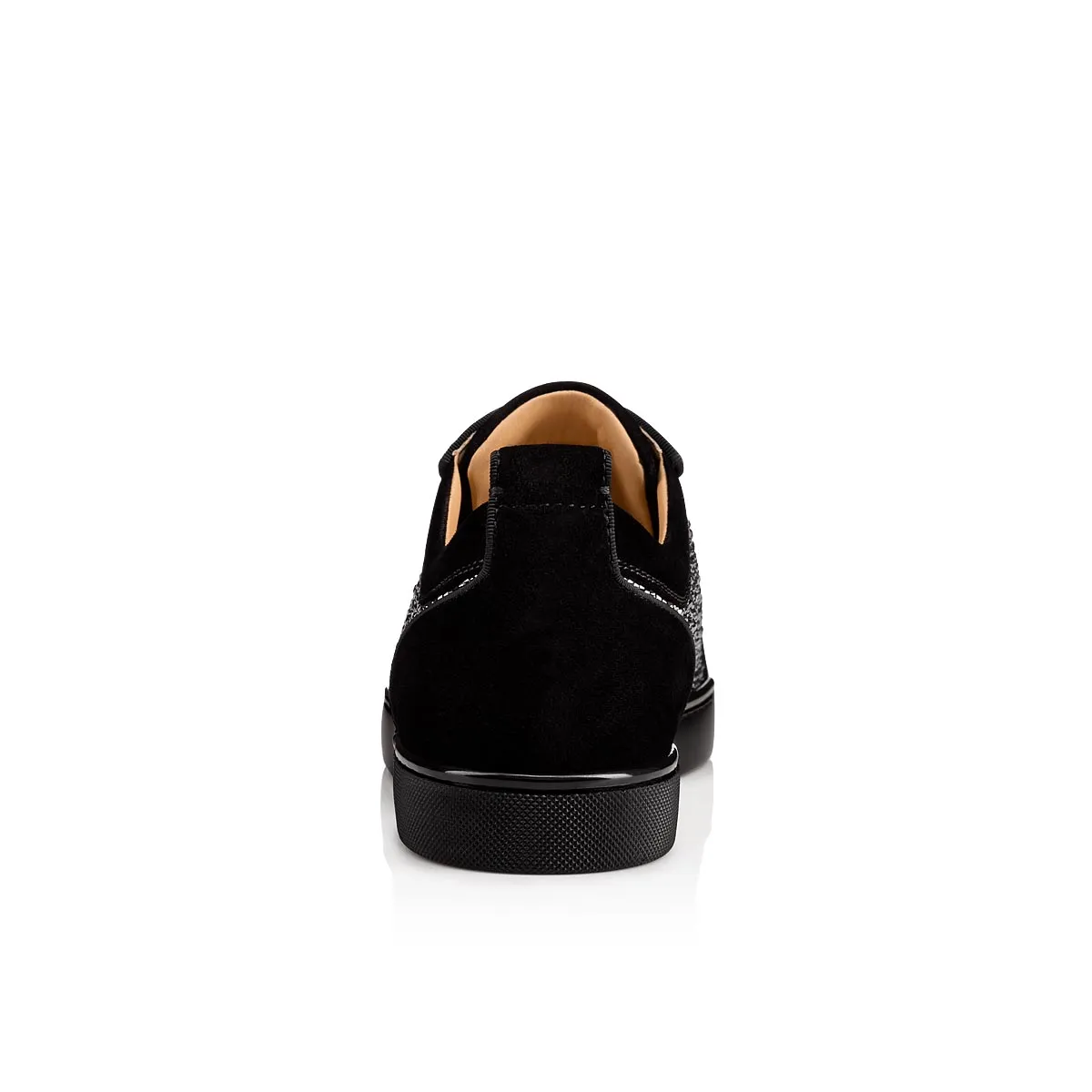 Louis Junior Strass Sneakers - Suede calf and strass - Black - Men