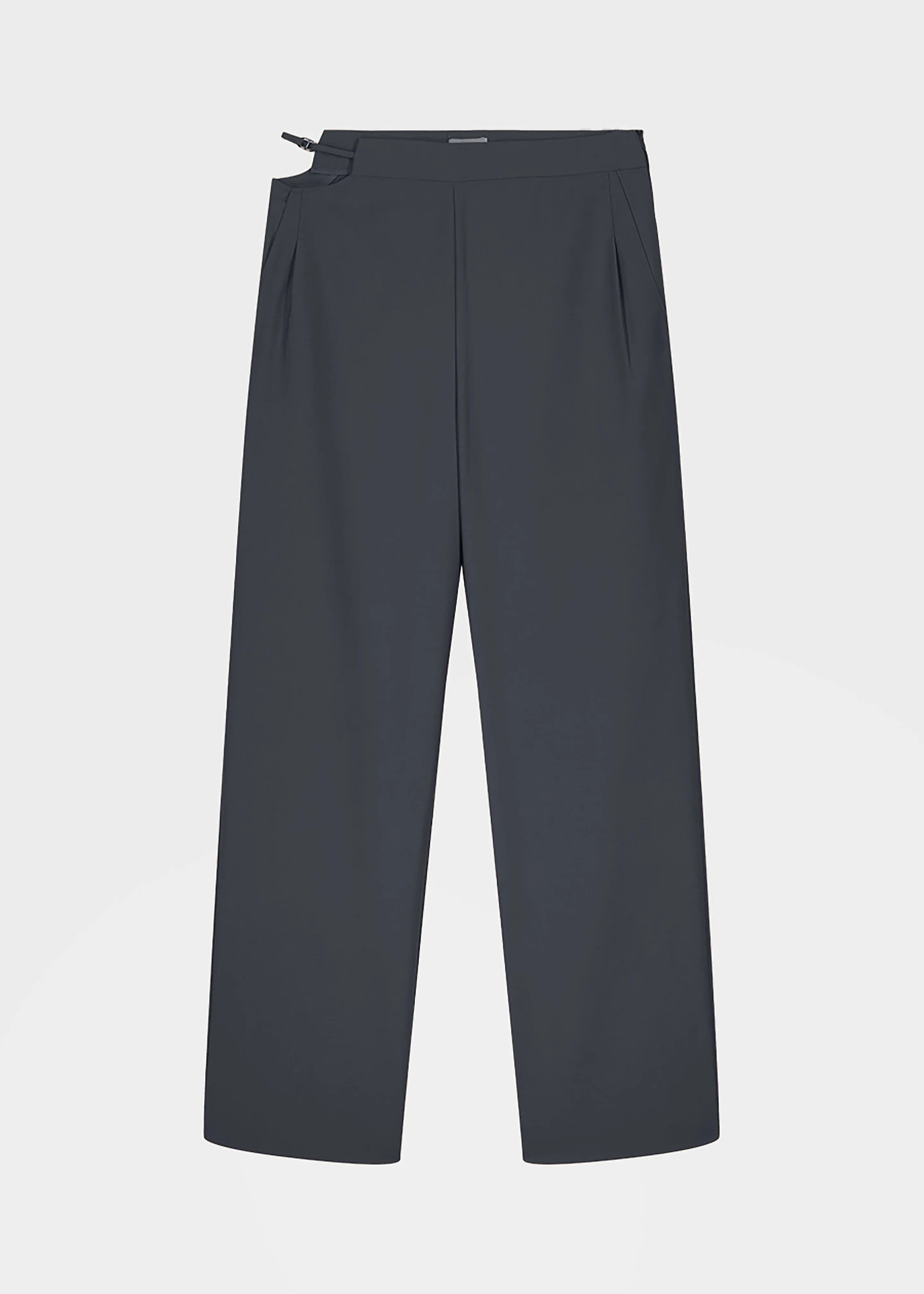 Louise Cut Out Trousers - Charcoal