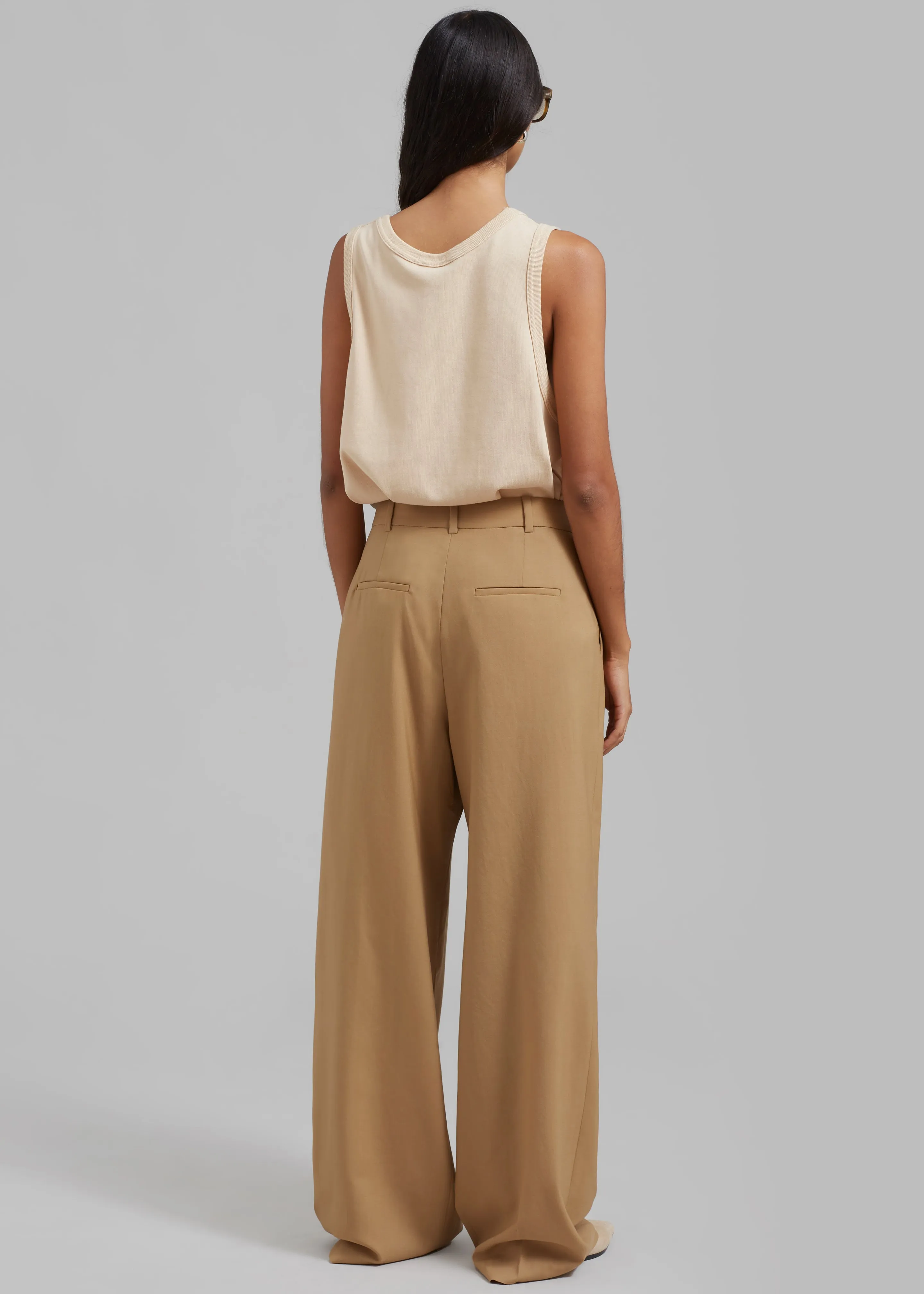 Low Classic Basic Long Trousers - Beige