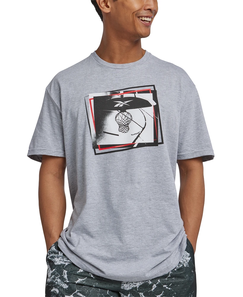 Macy's Reebok Men's B-Ball Hoop Graphic T-Shirt