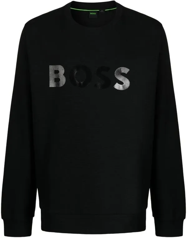 Men Salbo Mirror Ncsa 001 Sretch Cotton Pullover Sweatshirt - black