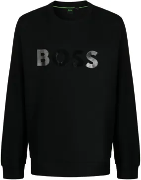 Men Salbo Mirror Ncsa 001 Sretch Cotton Pullover Sweatshirt - black