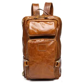  Men’s Large Multi-Compartment Vintage Backpack