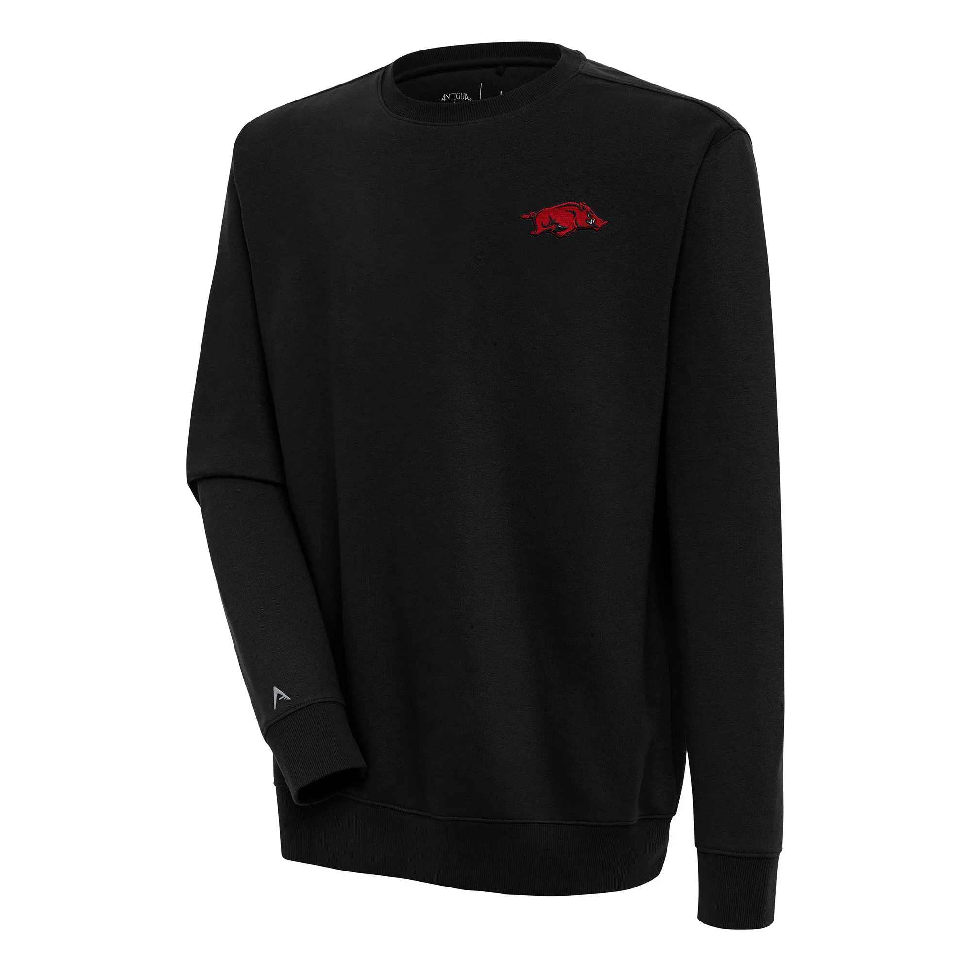 Men's Antigua  Black Arkansas Razorbacks Victory Pullover Sweatshirt