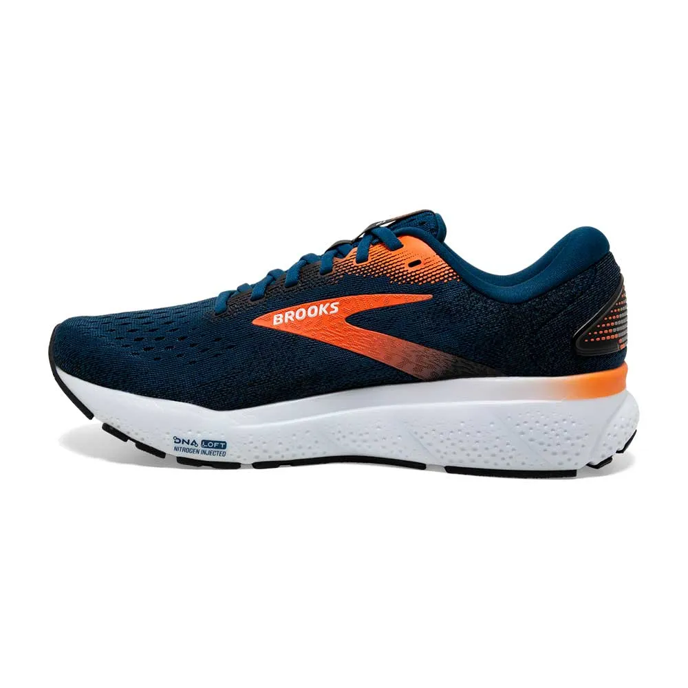 Men's Ghost 16 Running Shoe - Blue Opal/Black/Nasturtium - Regular (D)