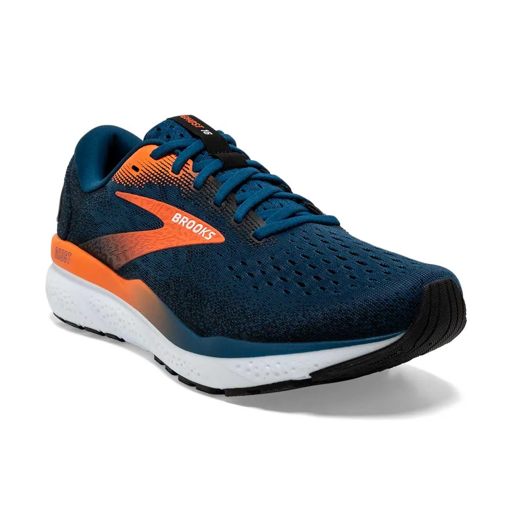 Men's Ghost 16 Running Shoe - Blue Opal/Black/Nasturtium - Regular (D)