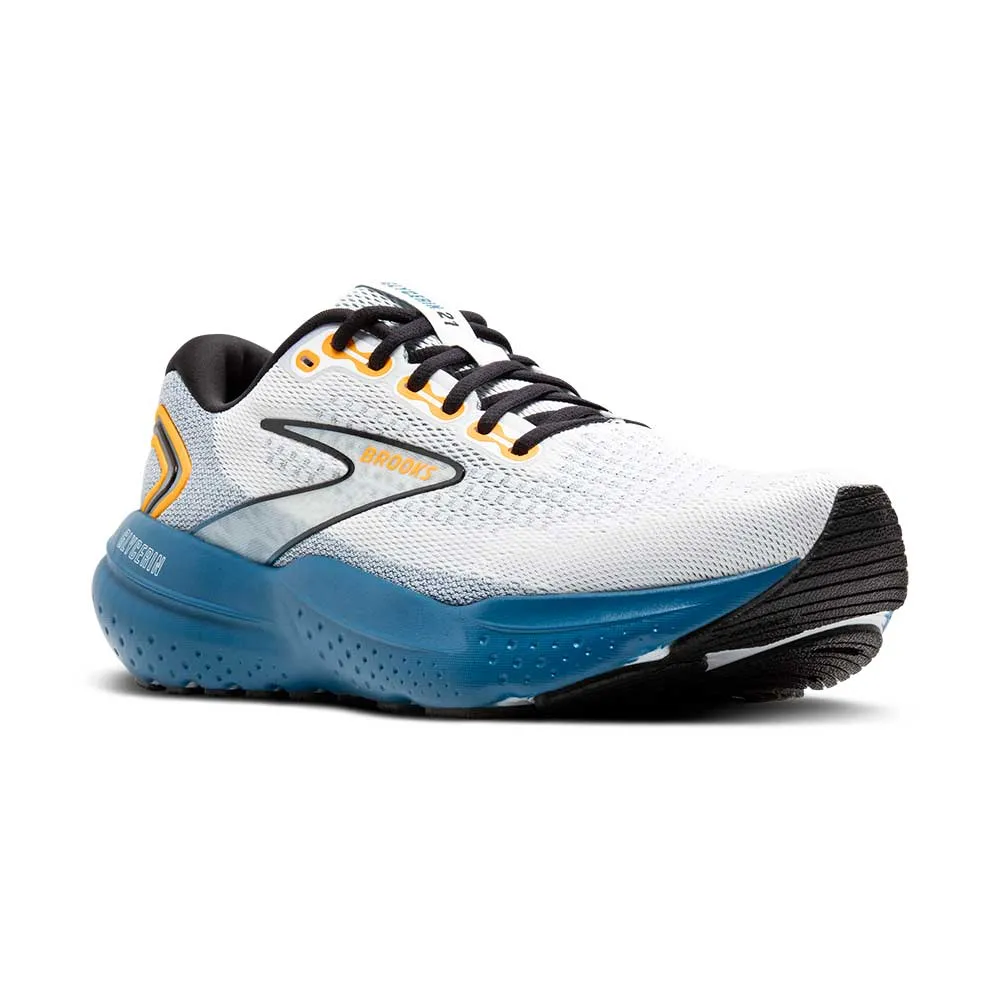 Men's Glycerin GTS 21 Running Shoe - White/Sapphire/Orange - Regular (D)