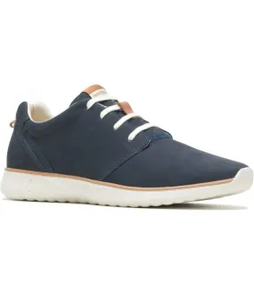 Mens good leather trainers navy Hush Puppies