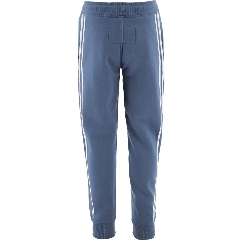 Men's Trigger Fleece Skinny Tracksuit Bottoms Blue / White