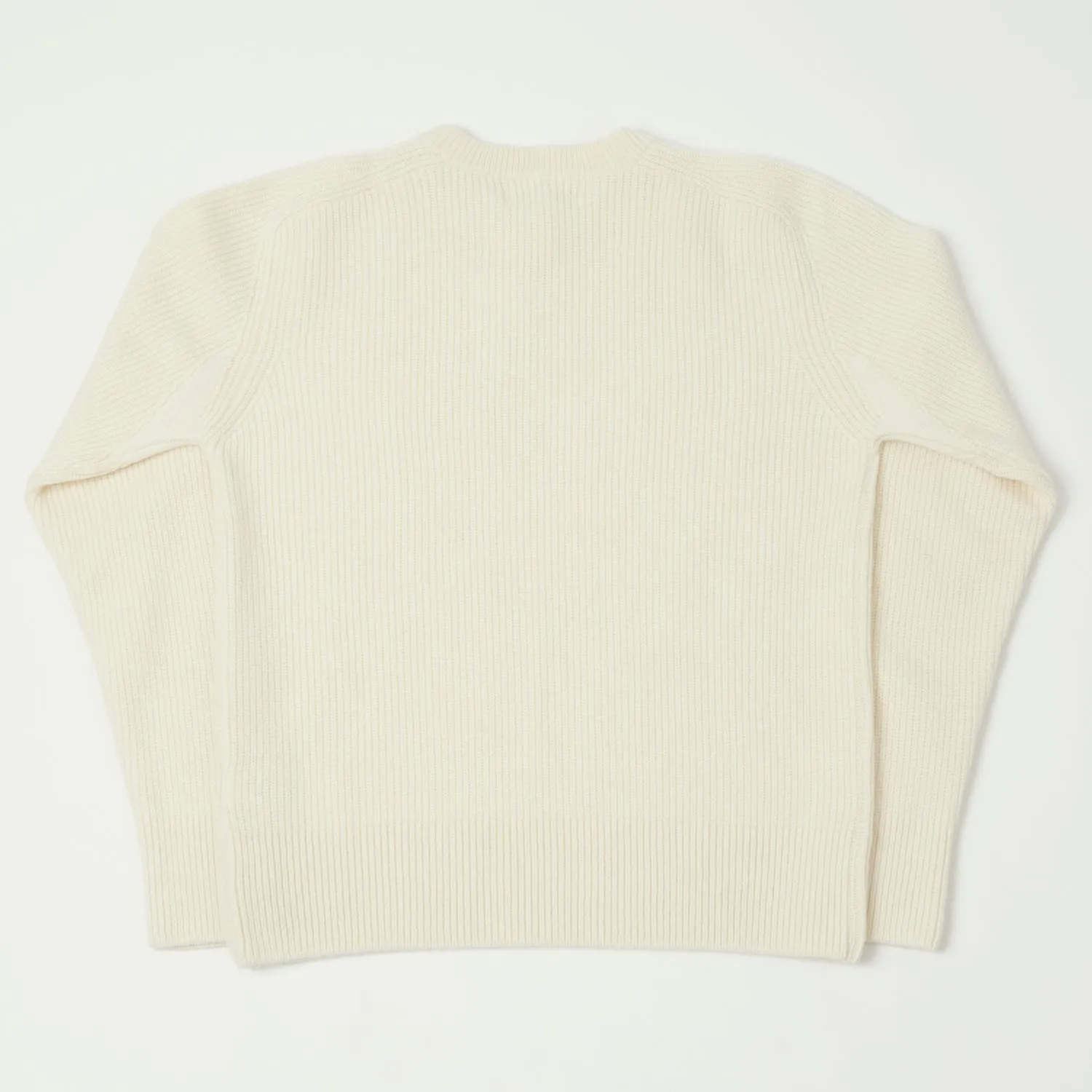 Merz b. Schwanen LOCC02 Ribbed Knit Crew Neck Pullover - Nature