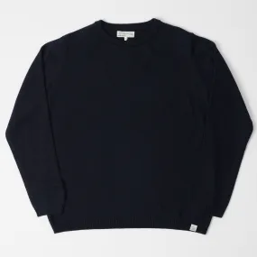 Merz b. Schwanen MWRC01 Knit Crew Neck Pullover - Dark Navy