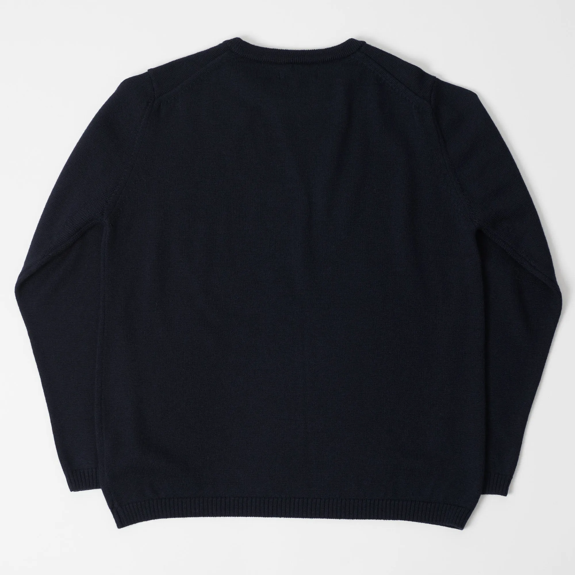 Merz b. Schwanen MWRC01 Knit Crew Neck Pullover - Dark Navy