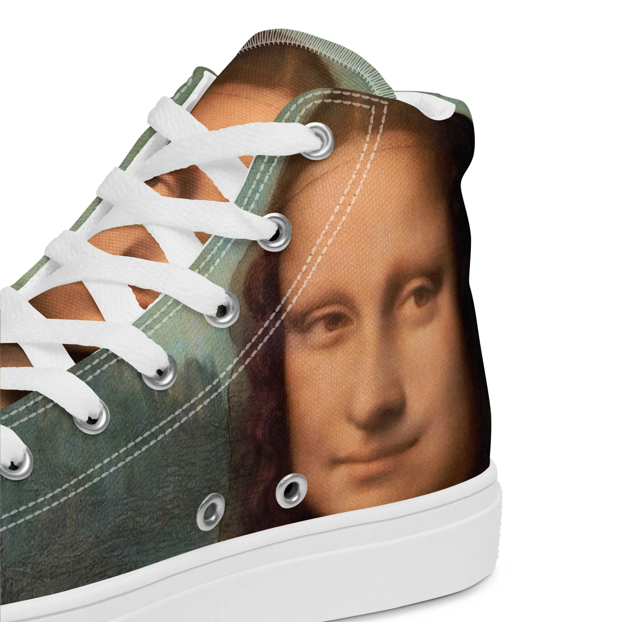 Mona Lisa Women’s High Top Canvas Shoes