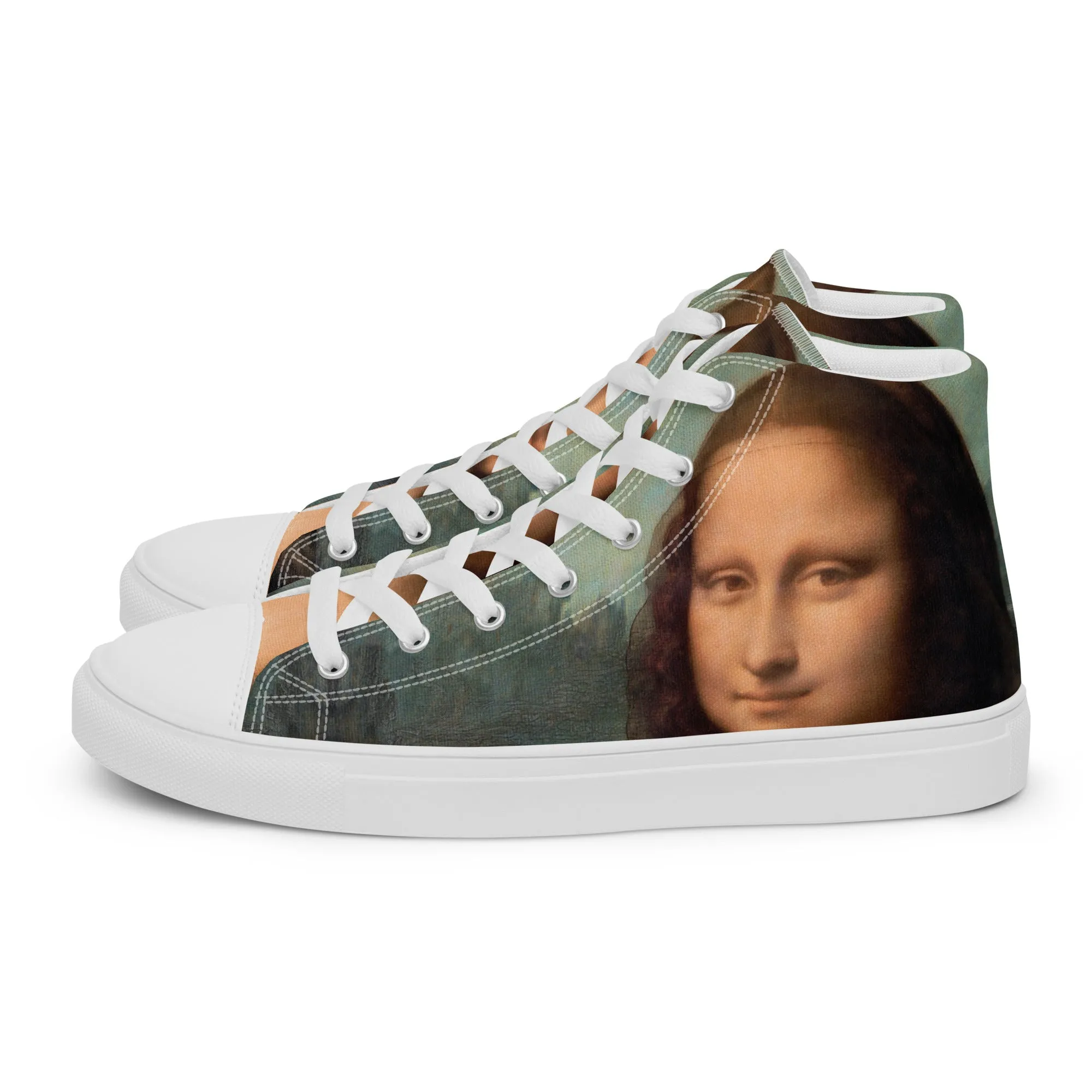 Mona Lisa Women’s High Top Canvas Shoes