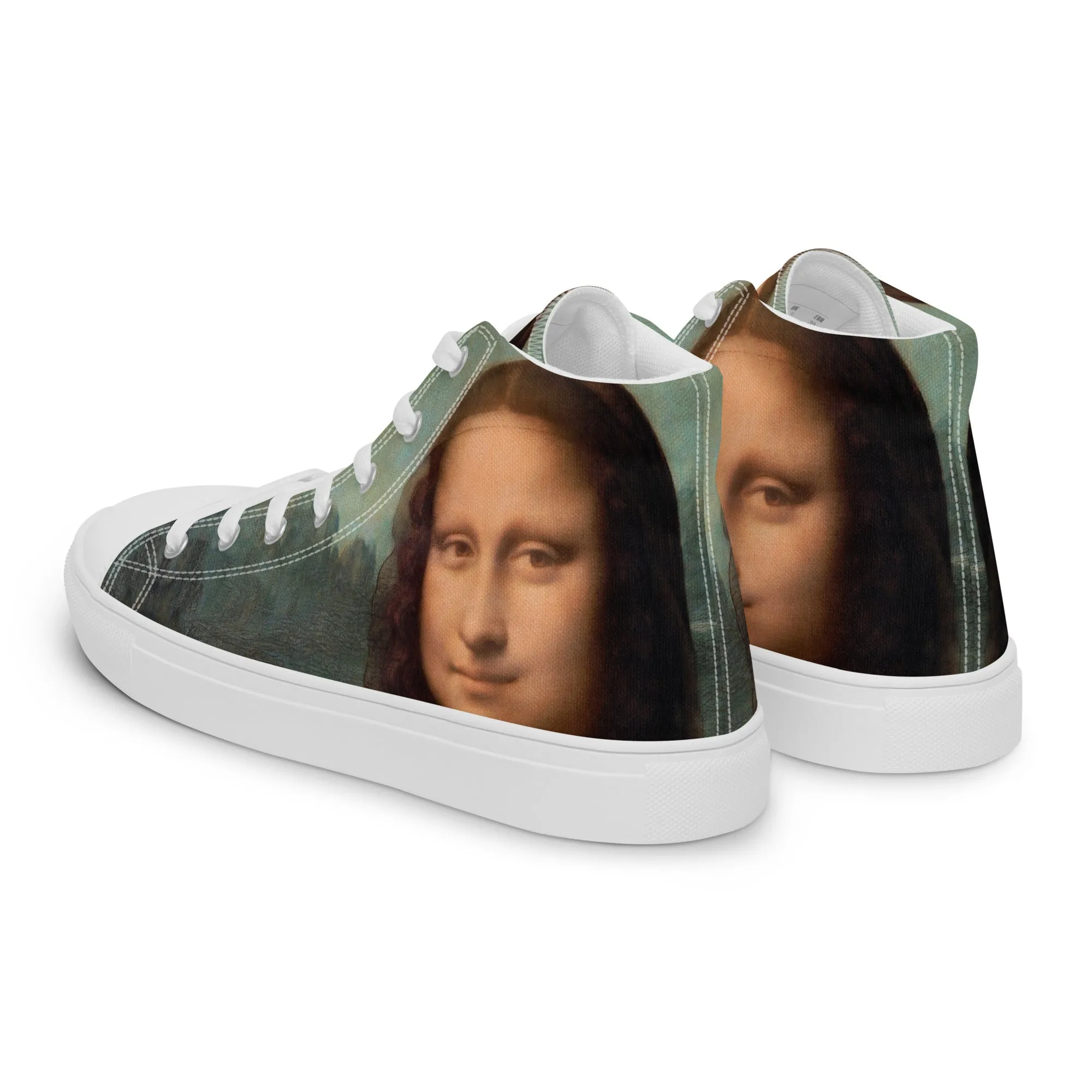 Mona Lisa Women’s High Top Canvas Shoes