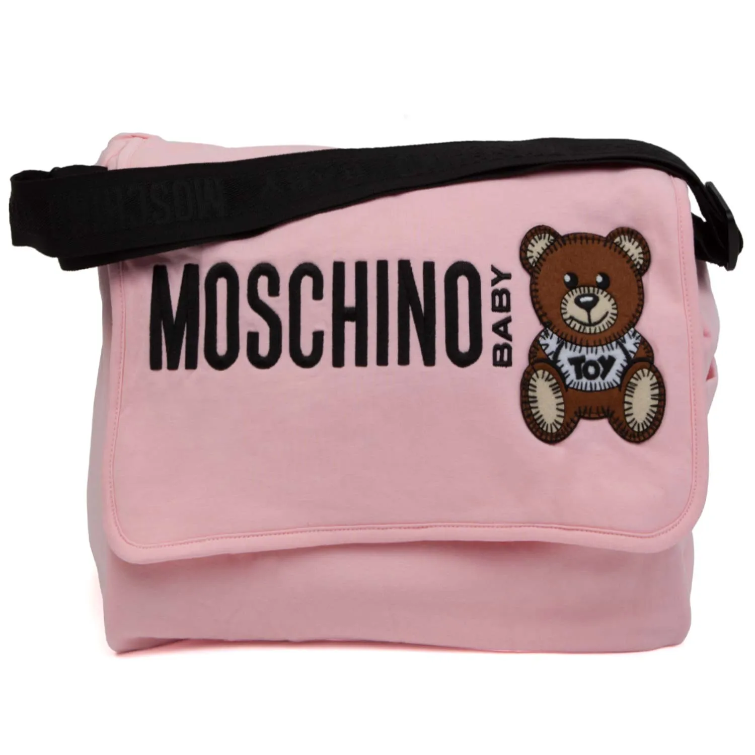 Moschino Logo Pink Mommy Bag