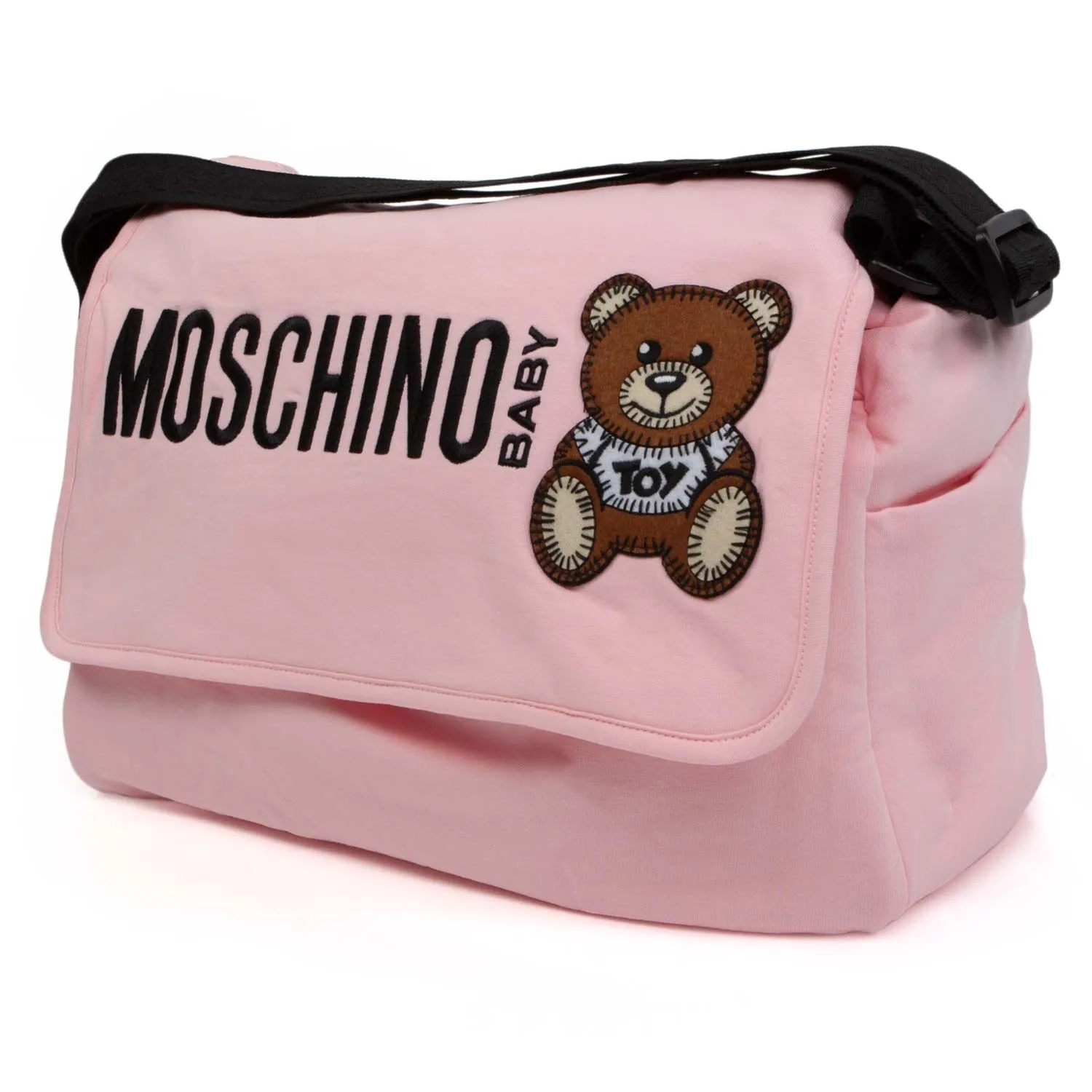 Moschino Logo Pink Mommy Bag