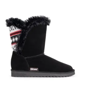 Muk Luks Women's Carey Wrap Boot Black/Red