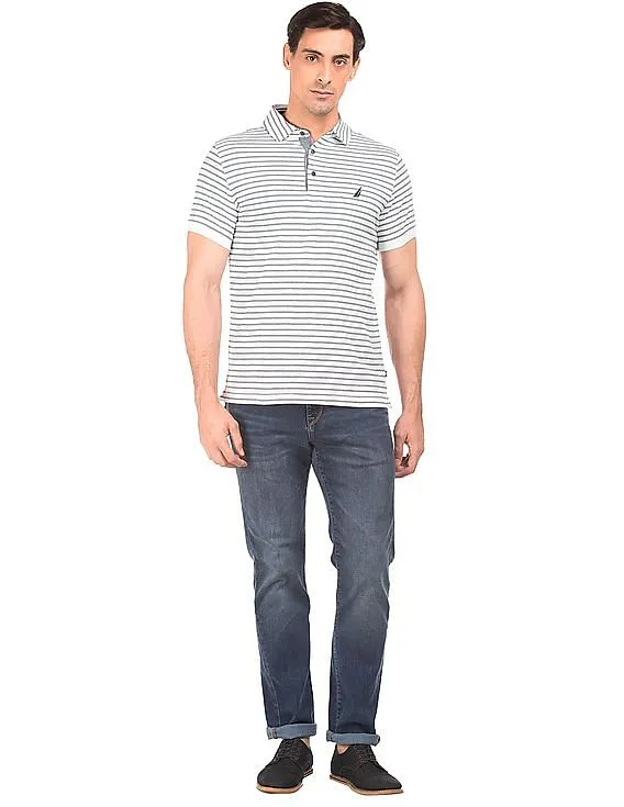 Nautica Striped Slim Fit Polo Shirt