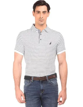 Nautica Striped Slim Fit Polo Shirt