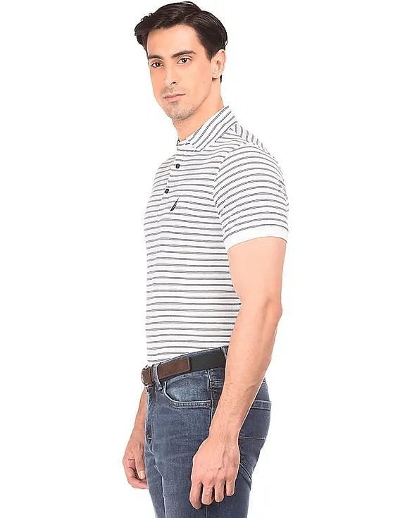 Nautica Striped Slim Fit Polo Shirt