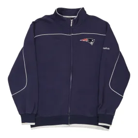 New England Patriot Reebok NFL Zip Up - Medium Navy Cotton Blend