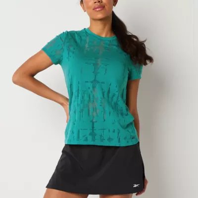 new!Reebok Womens Crew Neck Short Sleeve T-Shirt