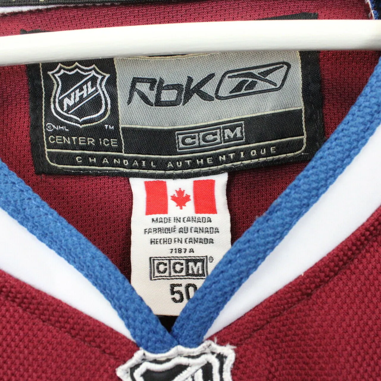 NHL REEBOK Colorado AVALANCHE Jersey Red | XL