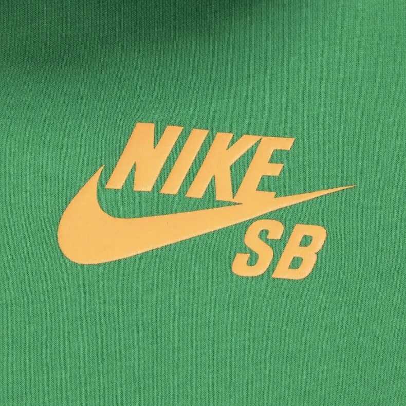 Nike SB Icon Pullover Hooded Sweatshirt (Lucky Green/Orange)