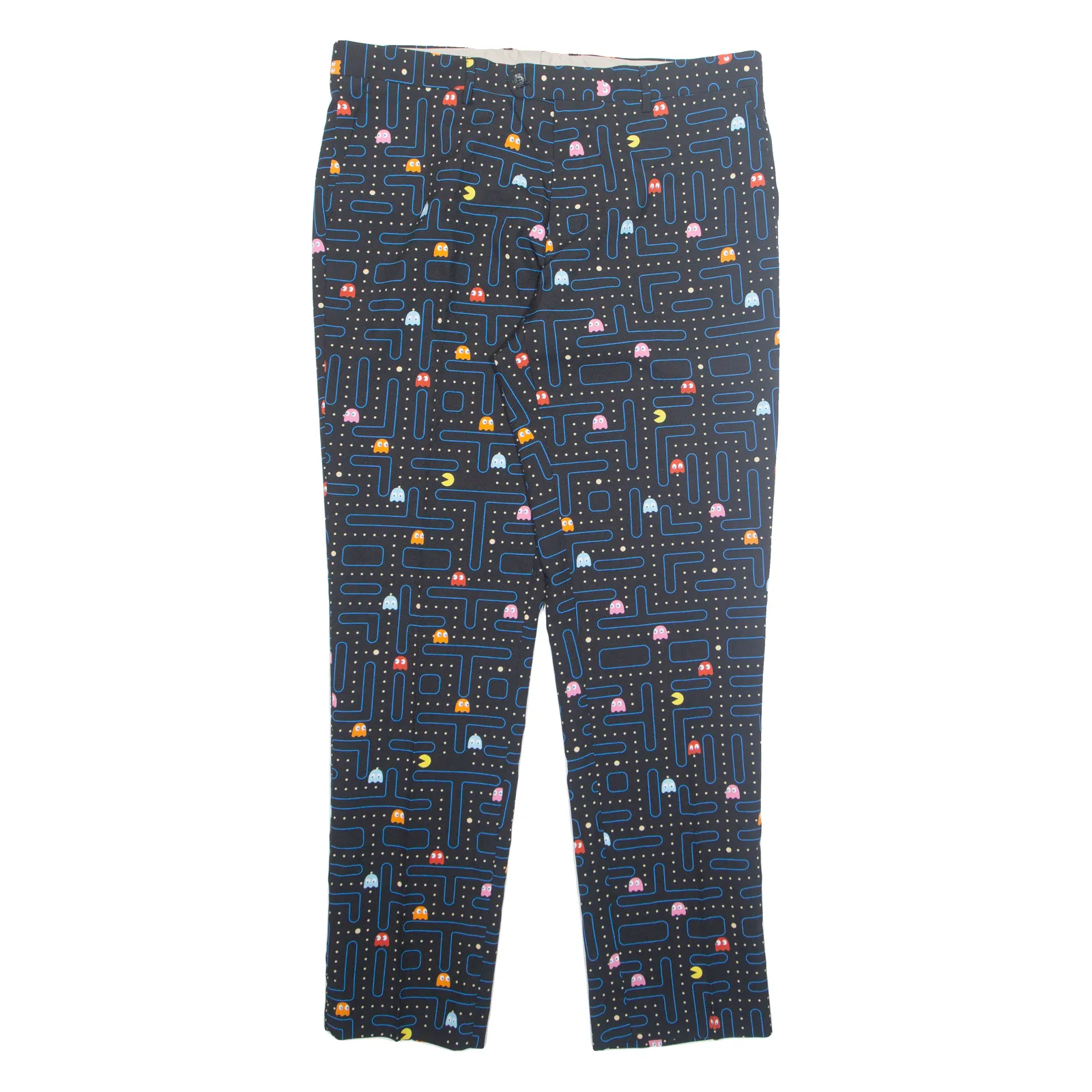 OPPOSUITS Pacman Chino Mens Trousers Black Regular Straight W36 L33