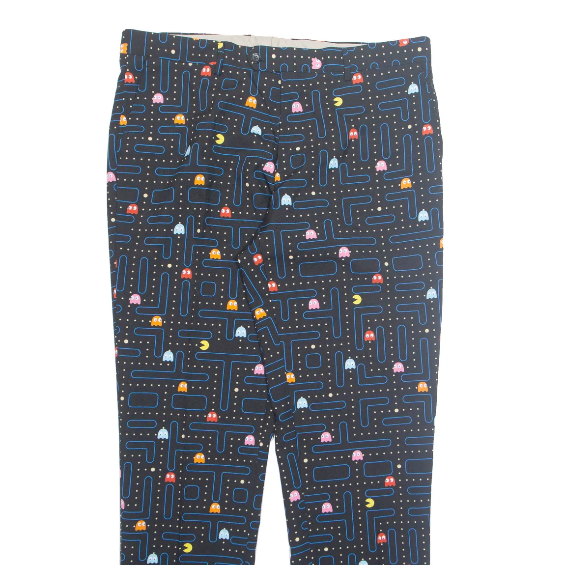 OPPOSUITS Pacman Chino Mens Trousers Black Regular Straight W36 L33