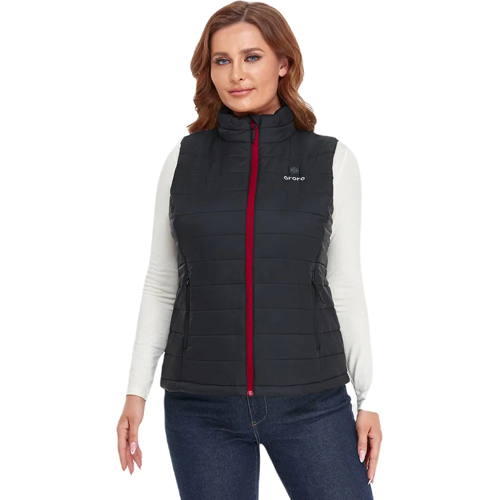 Ororo Women's Black Classic Heated Vest