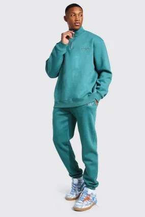 Oversized Overdyed Funnel Neck Tracksuit