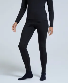 Piste Womens Base Layer Leggings - Black