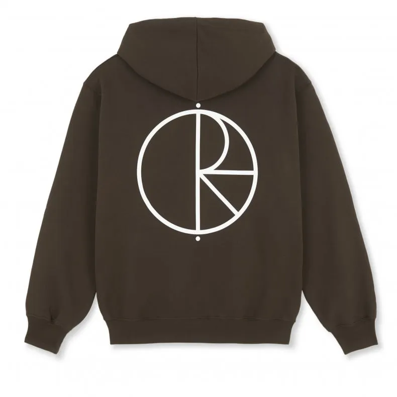 Polar Skate Co. Dave Stroke Logo Pullover Hooded Sweatshirt (Chocolate)