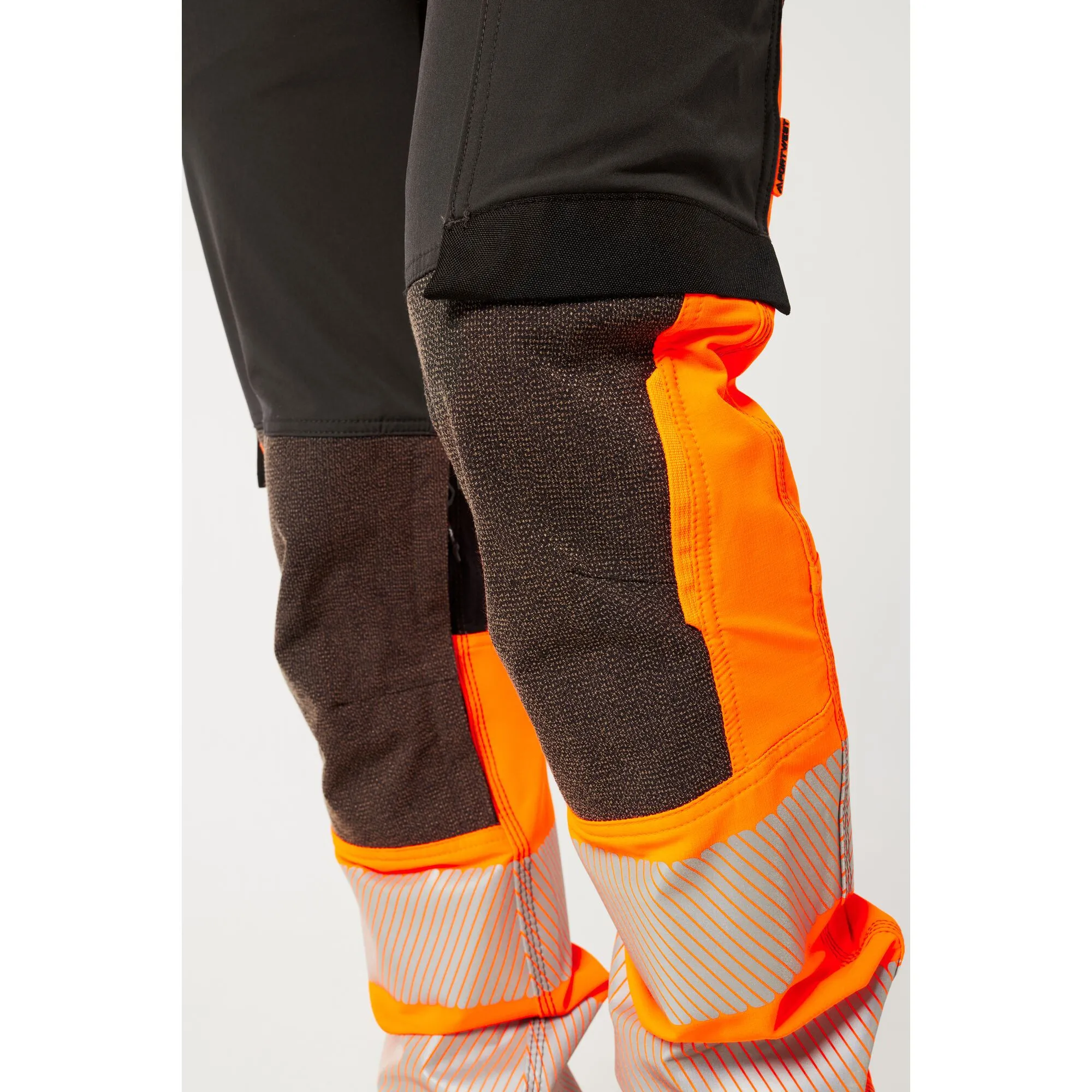 Portwest EV4 EV442 Hi Vis Stretch Class 1 Work Trousers with Holster Pockets Orange 34w Reg