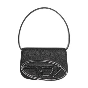 [PREORDER] DIESEL 1DR PLAQUE SHOULDER BAG(BLACK BLING)