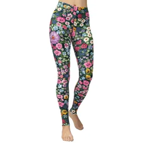 Pretty Floral Yoga Leggings