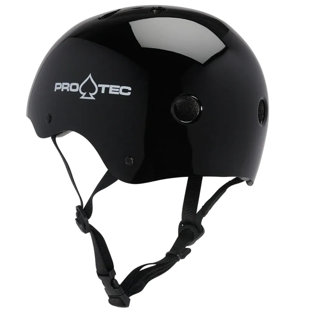 Pro Tec Classic Gloss Black Helmet