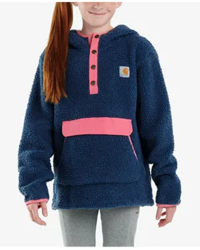 Product Name:  Carhartt Little Girls' Teddy Fleece Half-Snap Pullover