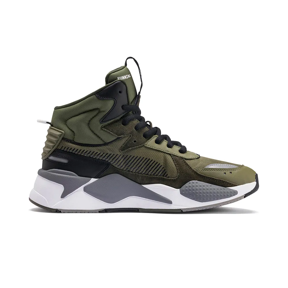 Puma RS-X Midtop Utility Man Sneakers Burnt Olive-Forest Night