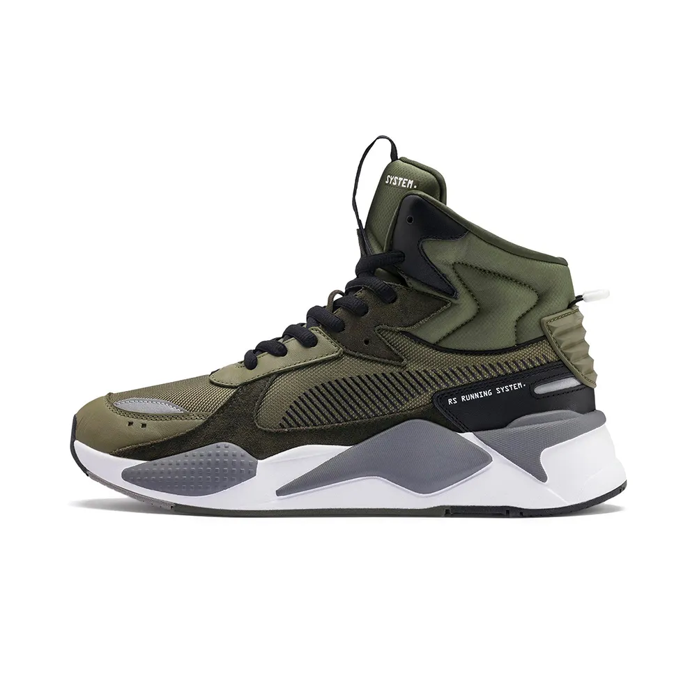 Puma RS-X Midtop Utility Man Sneakers Burnt Olive-Forest Night