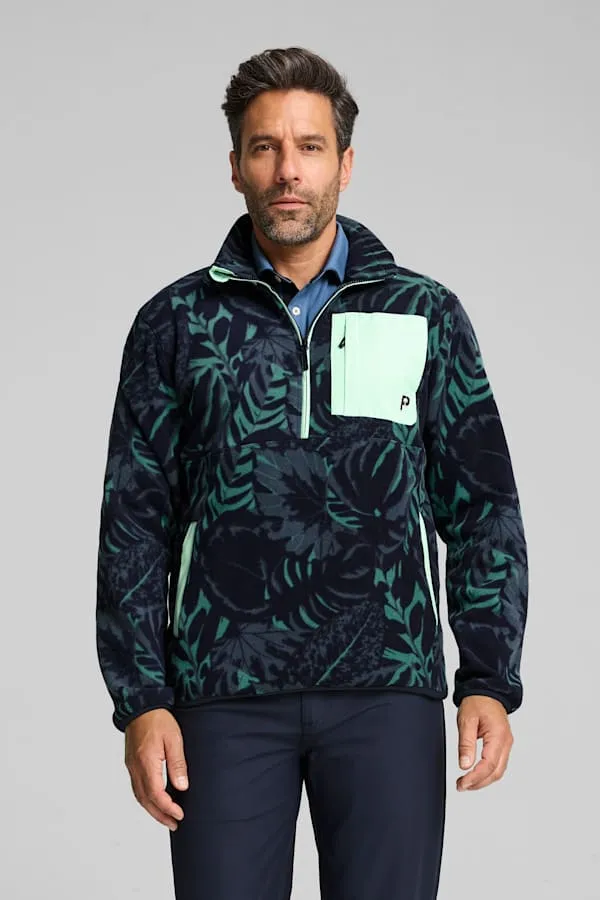 PUMA x PALM TREE CREW Half-Zip Palm Fleece Top