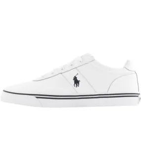 Ralph Lauren Hanford Leather Trainers White